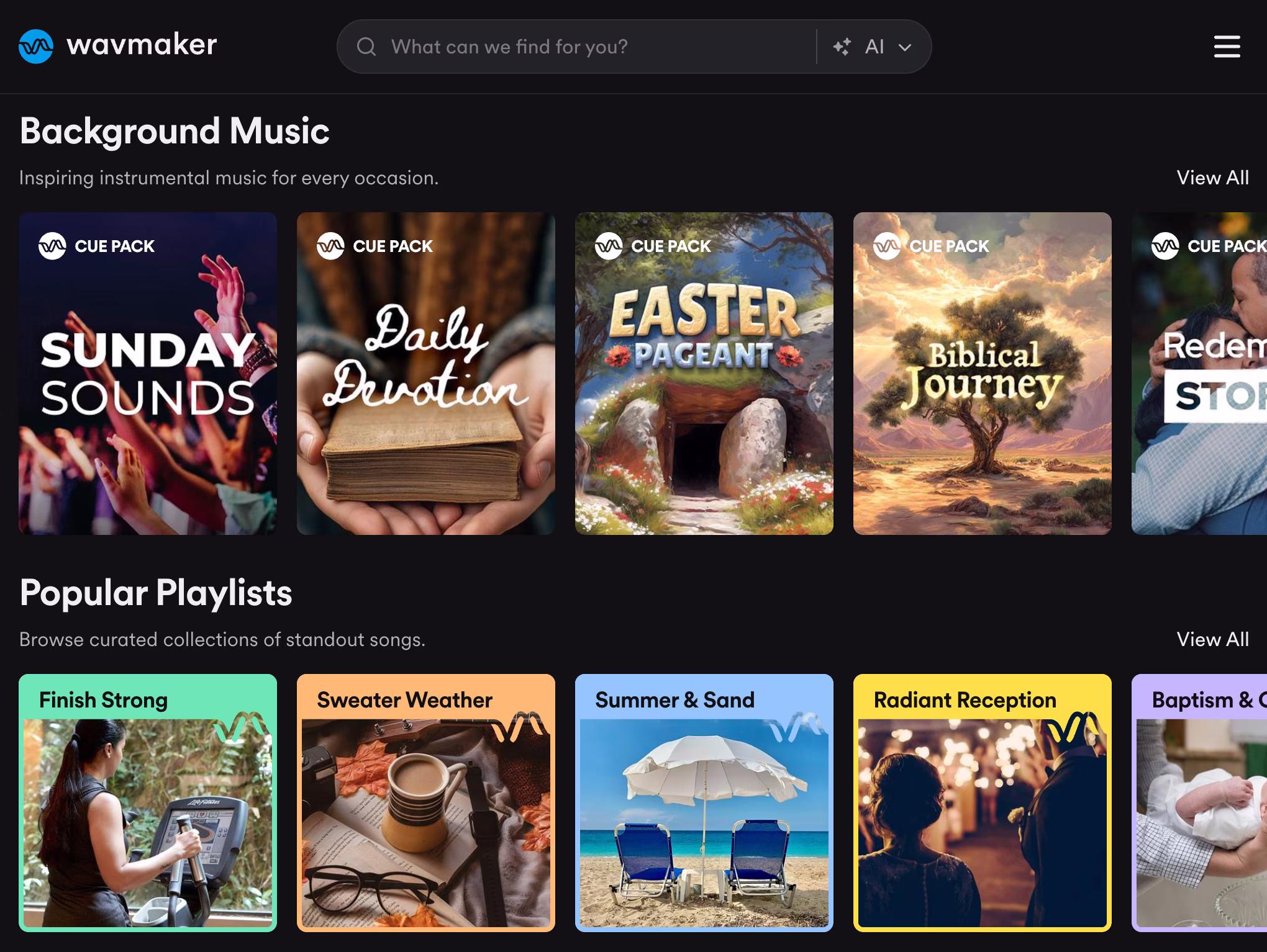 WavMaker music catalog