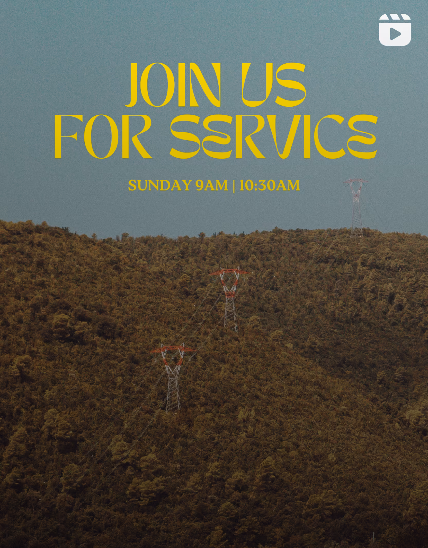 Church service invitation
